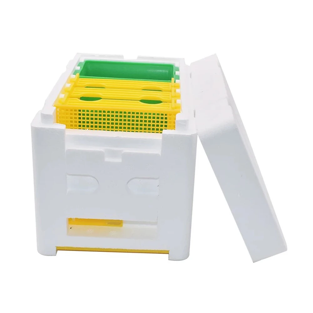 Queen Bee Mating Box Foam Bee Hive Box Mini Nucleus Hive Breeding Harvesting Breeding Case Beekeeping Equipment beekeeping tools bee breeding box