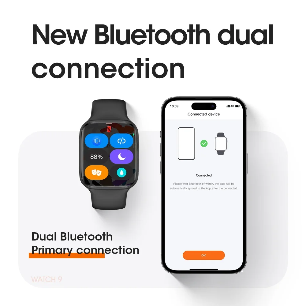 W99 Ʈ ġ   ȭ  ÷̾, ð ø 9 Ʈġ, 1GB ChatGPT 45MM OS10 ħ NFC  