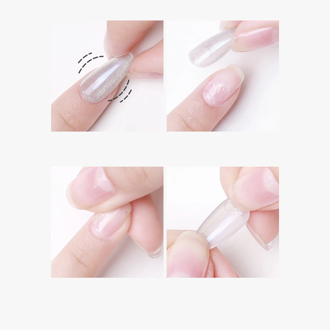 네일 아트 젤리 양면 접착 탭-12/120개(인쇄된 투명 젤) 프레스온 네일용 ? 방수 젤리 스티커