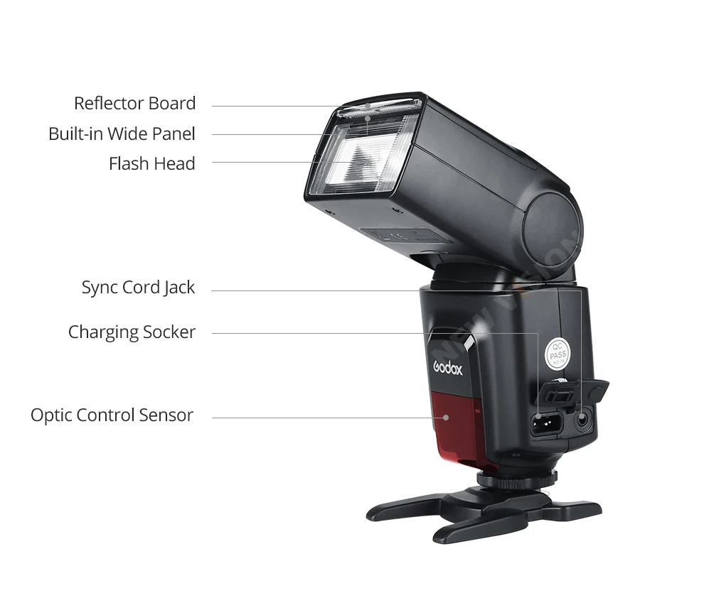 Godox TT520 II Flash TT520II with Build-in 433MHz Wireless Signal + Flash Trigge