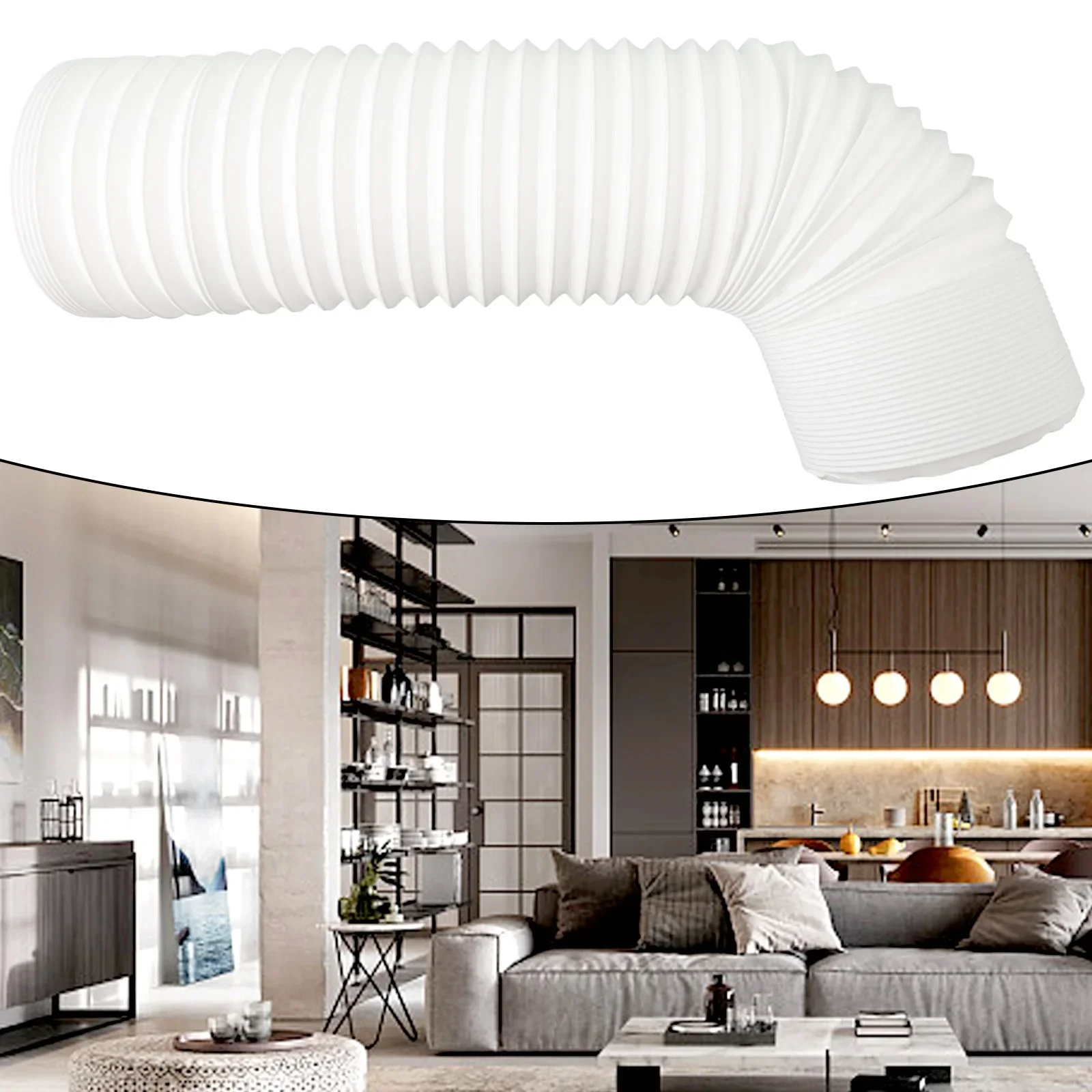 Portable Air Conditioner Exhaust Hose 130/150mm Diameter Flexible Expansion And Contraction Durable PVC Construction