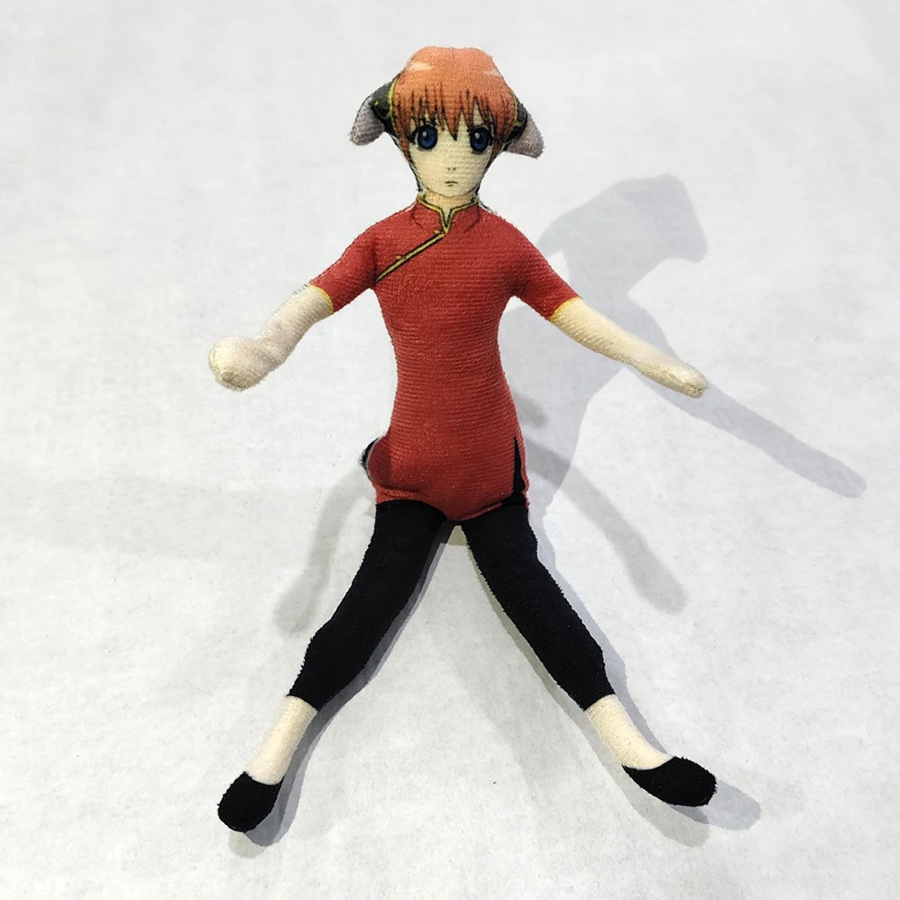 Anime Gintama Sakata Gintoki Kagura Cosplay Doll Plush Stuffed Dolls Wire Skeleton Abstract Figure Room Decoration Unisex Gifts