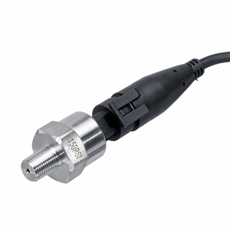2Pc 150Psi DC5V 1/8NPT Pressure Transducer Transmitter Sensor Stainless Steel Oil Air Water Fuel Transmitter