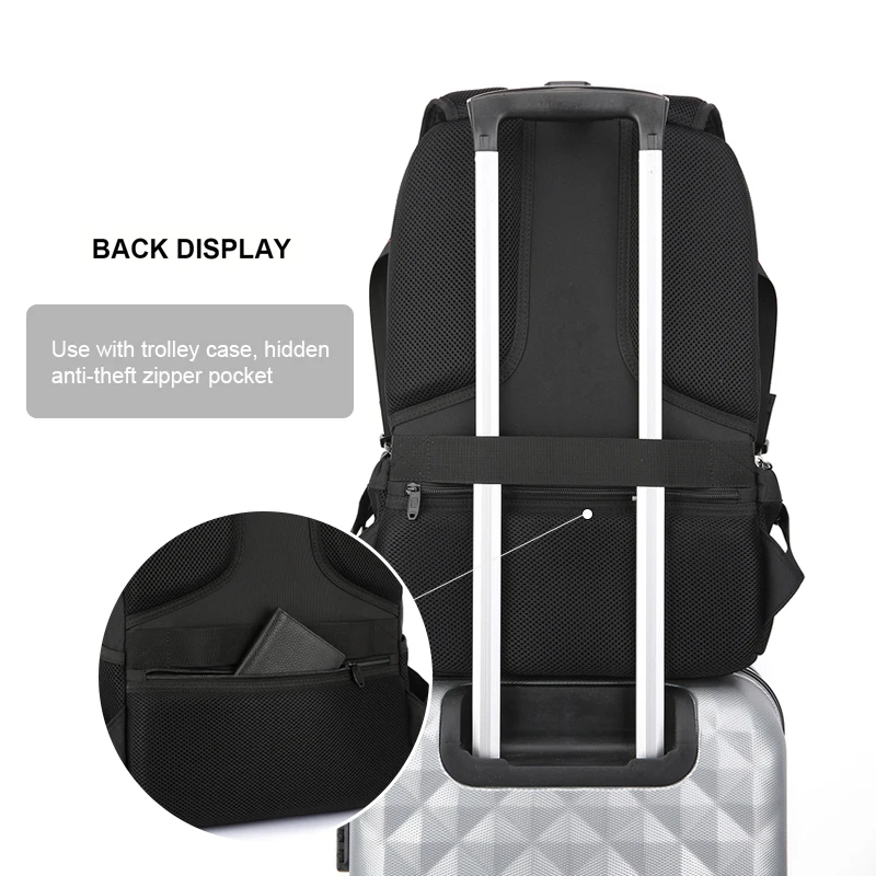 ravel 16 17.3 inch Laptop swiss Backpack USB Charging Anti-Theft Business Luggage Daypack for Men Women College School Bag 2