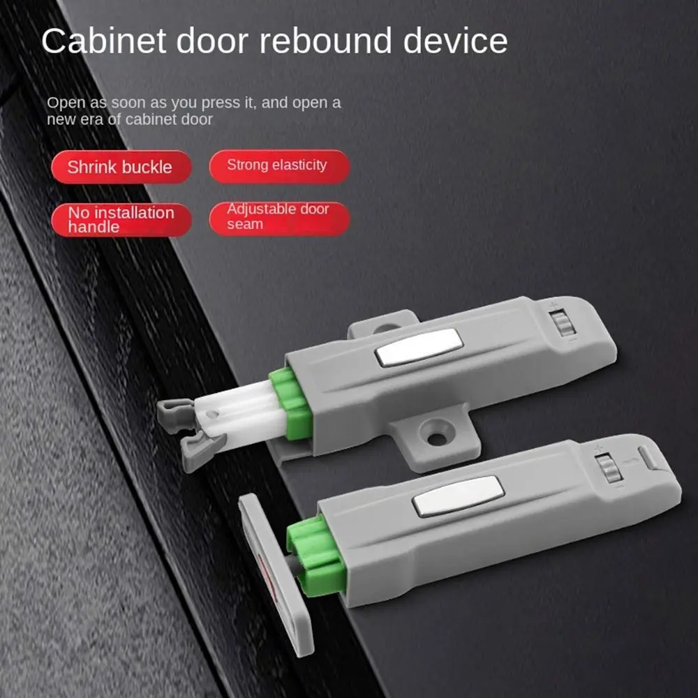 Cabinet Catches Door Stop Closer Damper Buffer Invisible Rebound Device For Wardrobe Furniture Hardware Push Type Catch Latch