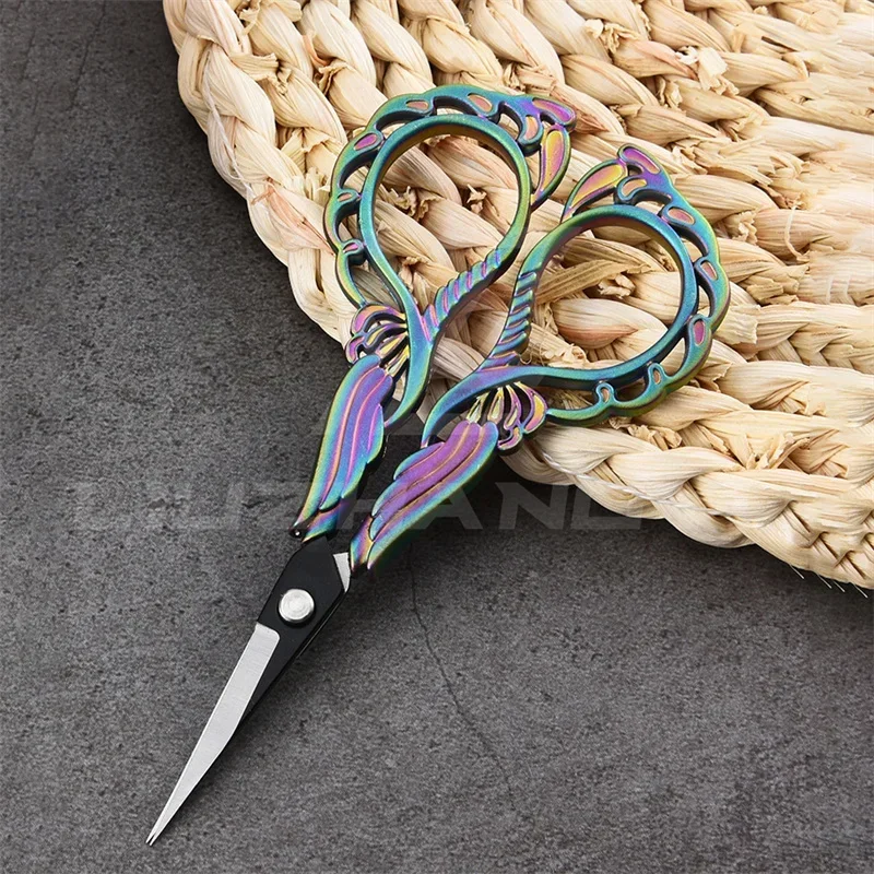 Description Picture 4 of item1PC Vintage Scissors Stainless Steel Sewing Fabric Cutter Embroidery Scissors Tailor Scissor Thread Scissor Tools for Sewing