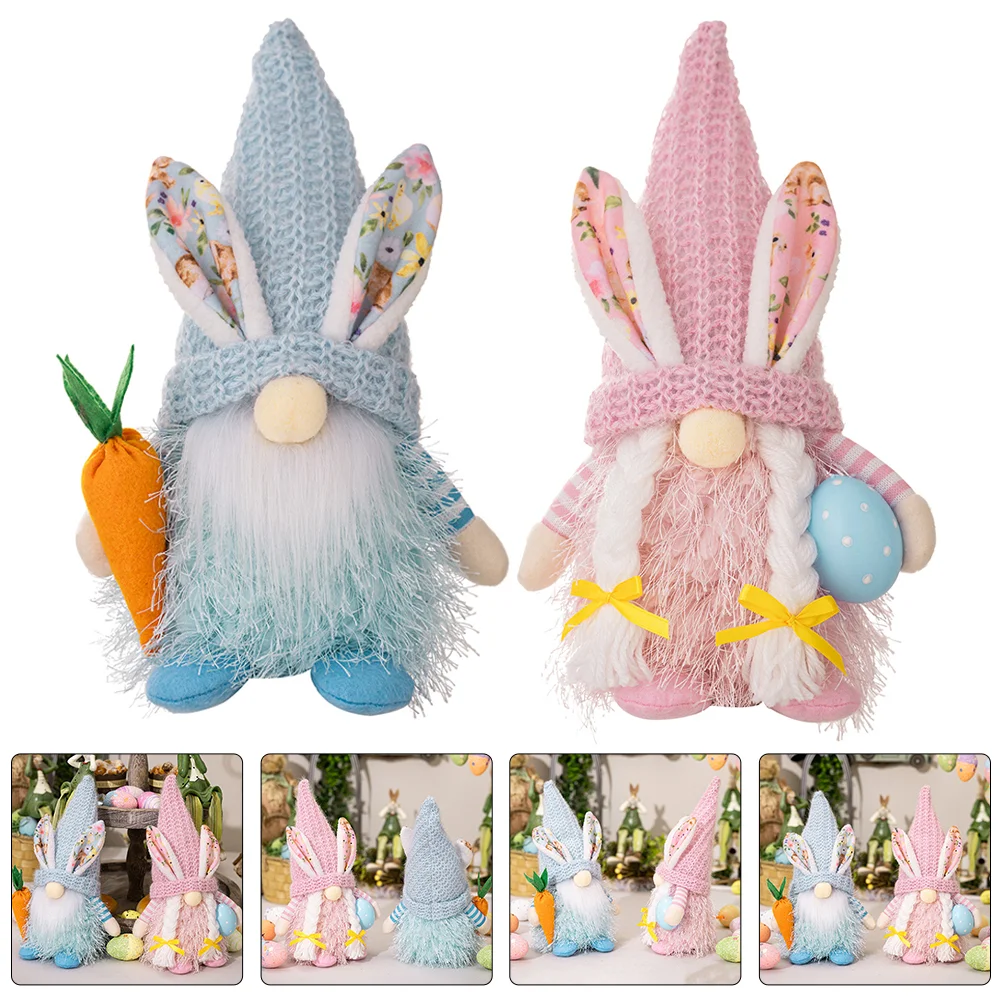 

Easter Bunny Gnome Doll Lovely Easter Party Rabbit Gnome Dolls Ornaments