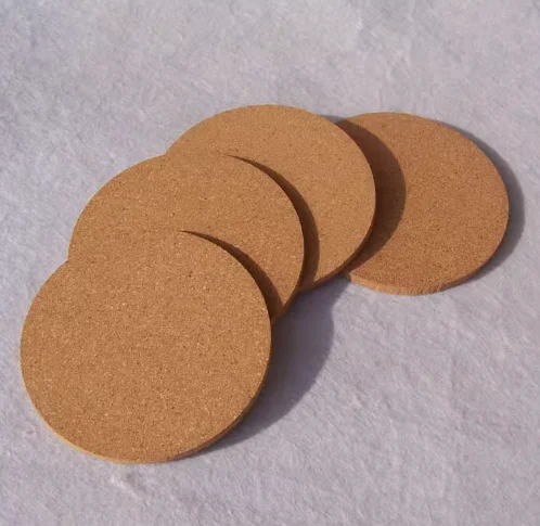 Package supplies Cork cup mat anti slip tea cup mat water tea set insulation Cork 10 * 0.5cm