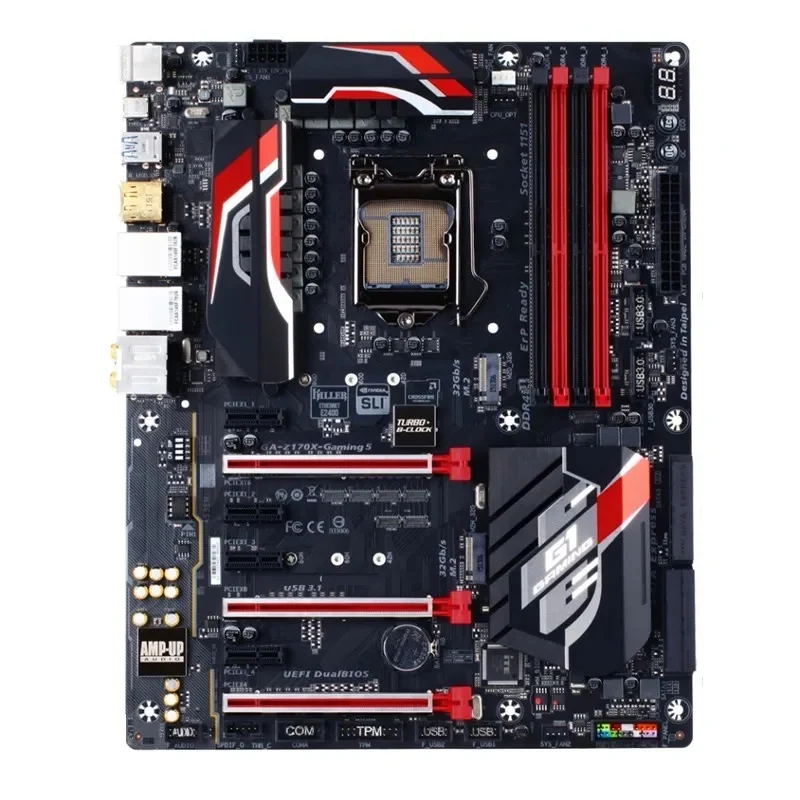 Adatto Per Scheda Madre Gigabyte Ga-Z170X-Gaming 5 Scheda Madre Lga 1151 Ddr4 Atx Testata Al 100% Ok Completamente Funzionante
