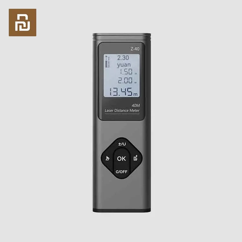Tape Measure Laser Rangefinder Laser Tape Measure Digital Tape Measure Xiaomi 40m Digital Laser Rangefinder Tape Measure Tool Laser Casting Instrument Angle Measure Meter Range Finder