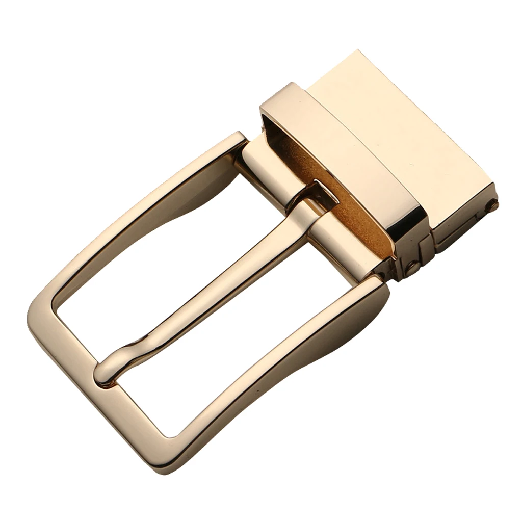 Men\'s Reversible Alloy Belt Buckle Prong Rectangular Pin Buckle