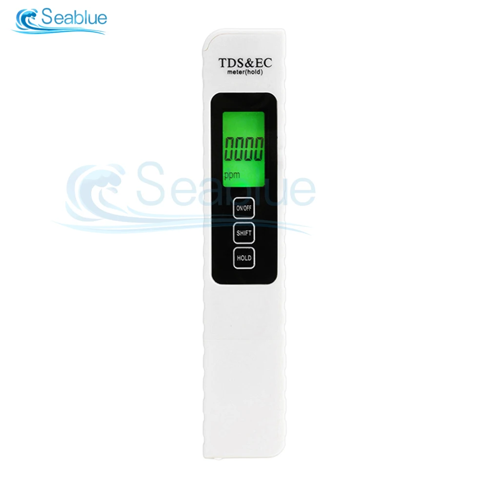 3 in 1 TDS/EC/TEMP Meter Digital Drinking 0-9990ppm Water Quality Tester For Aquarium Hydroponics