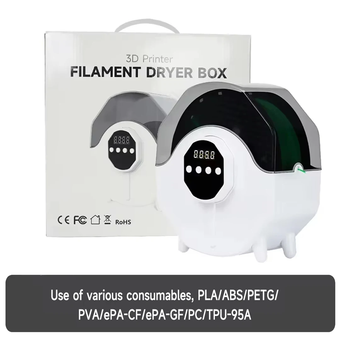 thumbnail image 1 of Caja secadora de filamentos 3D mejorada, caja de almacenamiento de filamentos para mantener el filamento seco, herramientas de impresión 3D, коробка для сушки нити ко, 1 of 5