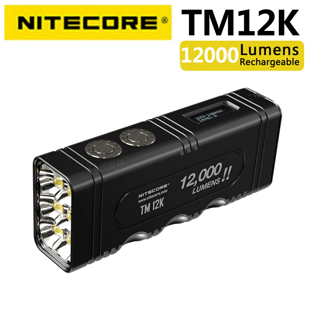 NITECORE TM12K 12000 lumens, one key extremely bright, palm strong light suppression flashlight