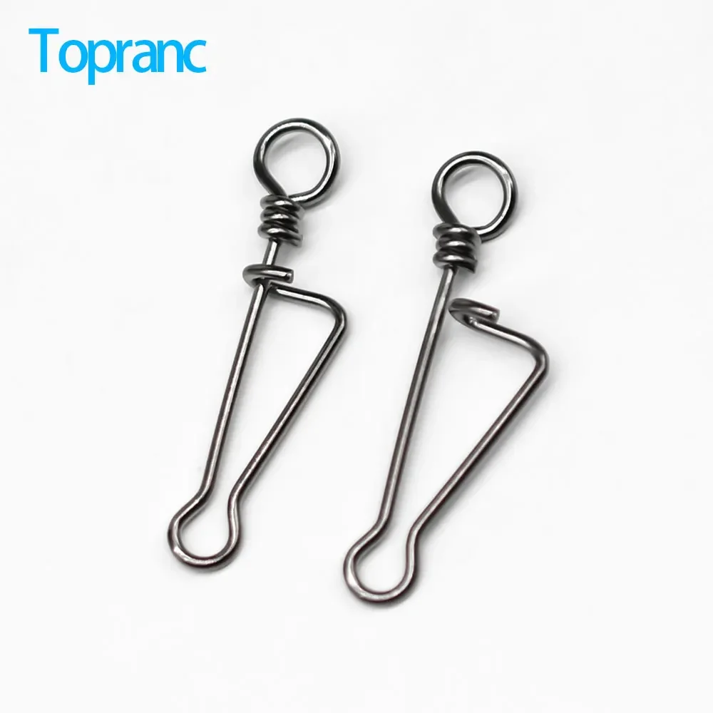 50 Stück 0 # -6 # Angeln Snap Edelstahl Schnell Ändern Clip Interlock Snap Angeln Zubehör Stecker Pesca