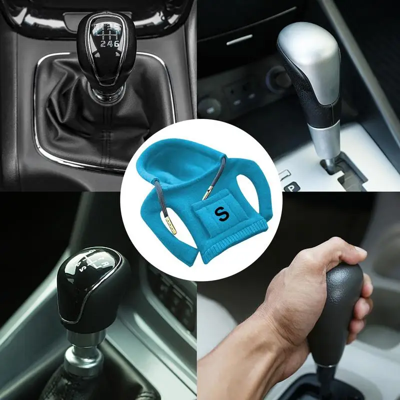 Car Gear Shift Cover Hoodie, Hoodie Car Gear Shift Cover, Gear Shift Knob  Cover, Mini Hoodie for Car Shifter, Automotive Interior Accessories, Shift  Knobs Fashionable Hooded Shirt Car (6Pcs) 