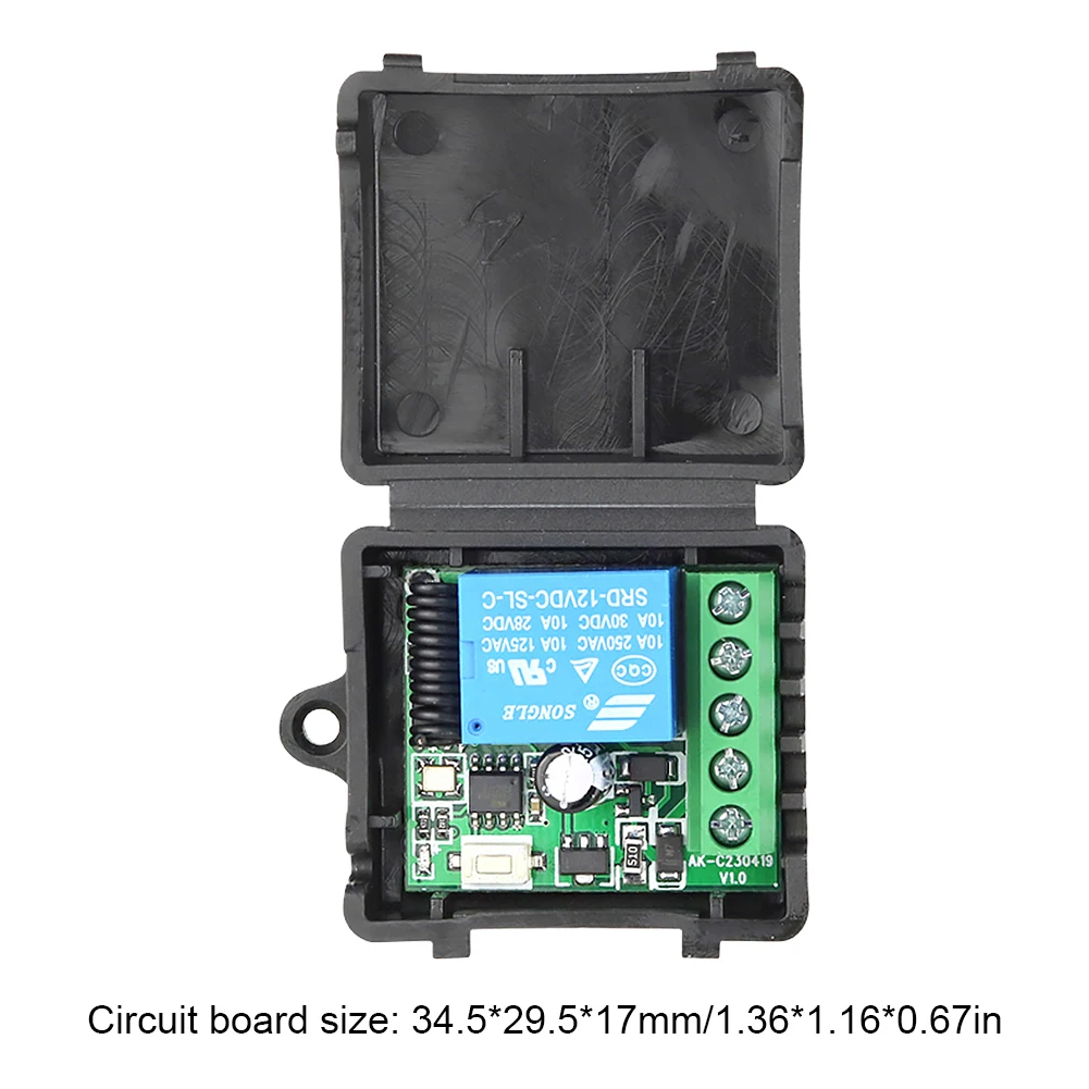 RF Wireless Remote Control Switch 433Mhz DC12V Relay RF Transmitter On Off Button for Electric Control Lock Car Modification ﻿