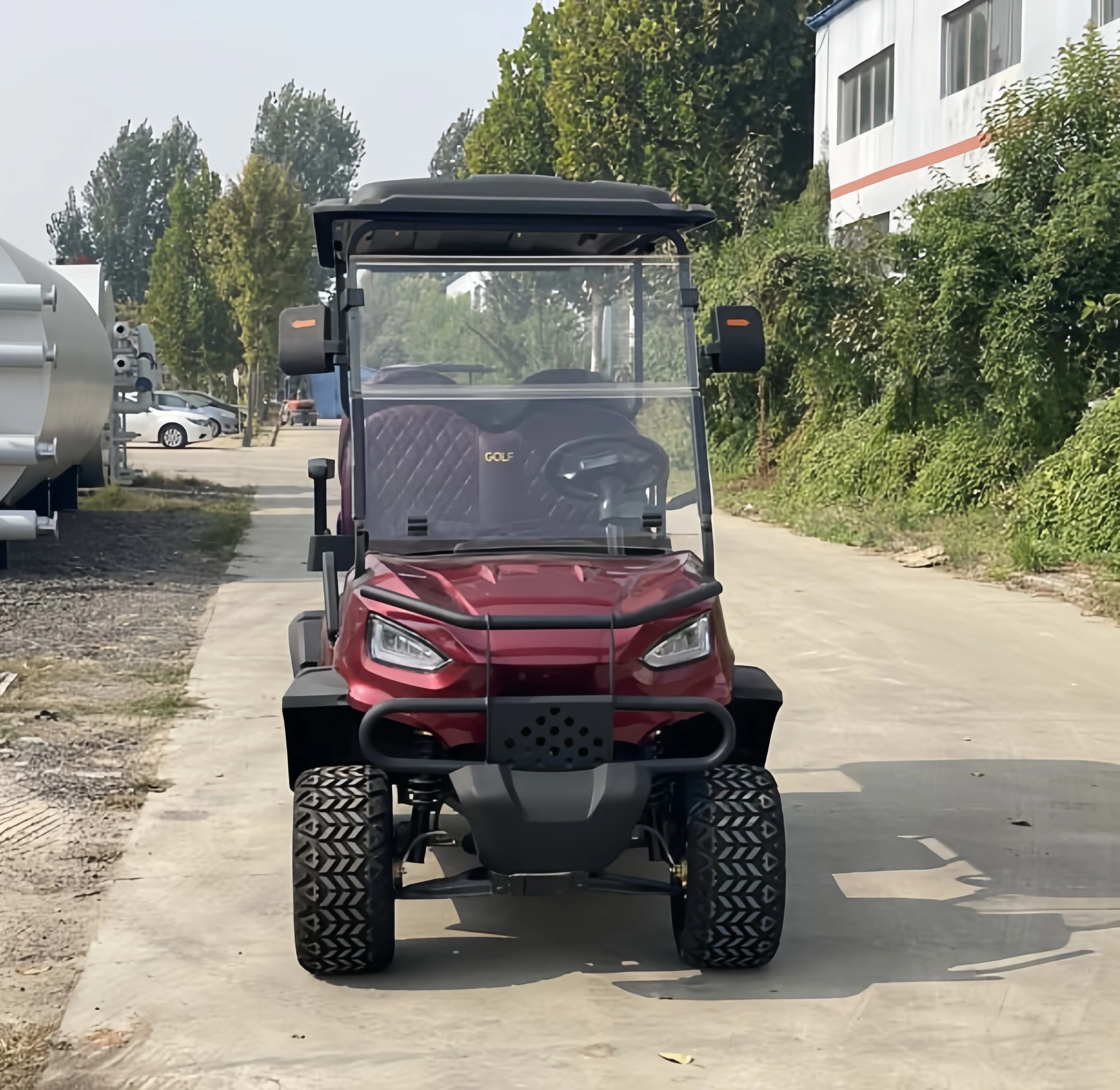 New Lithium Powered Utility Electric Golf Carts With Dump Bed For Sale 2 Seats For Sale Village Electric Golf Cart