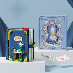 Fairy Tale Series Alice Cinderella Building Block Book Assembled Educational Fashion Toy Model Ornament Christmas Gift