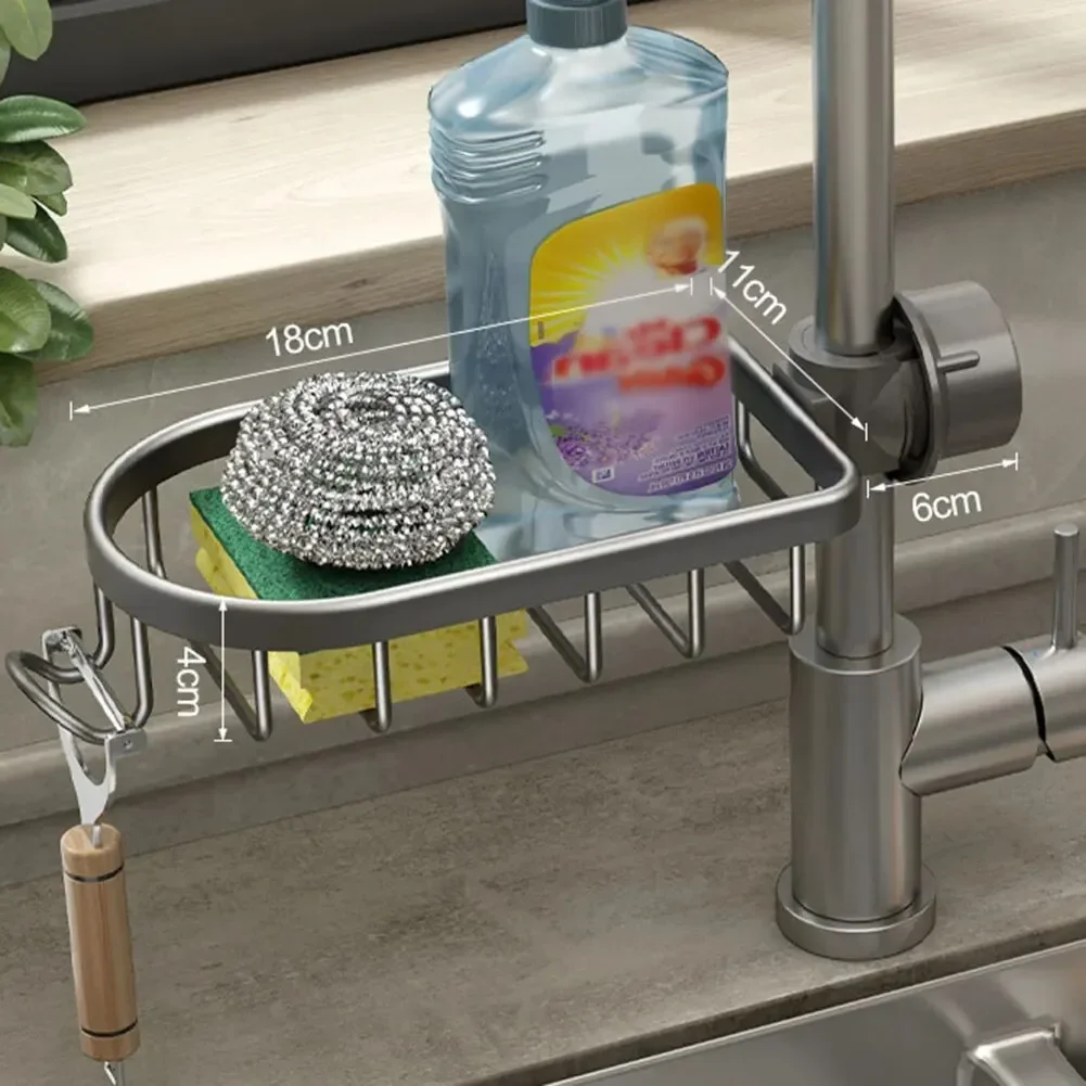 Kitchen Stainless Steel Sink Drain Rack Sponge Storage Faucet Holder Soap Drainer Towel Rack Shelf Organizer Kitchen Accessories storage rack storage shelf bathroom accessories drain rack sink drainer rack
