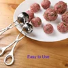 Meat Ball Maker Tool Stainless Steel Clip Round Rice Ball Shaper Spoon Meatball Making Mold Non Stick Stuffed Kitchen Gadget 2