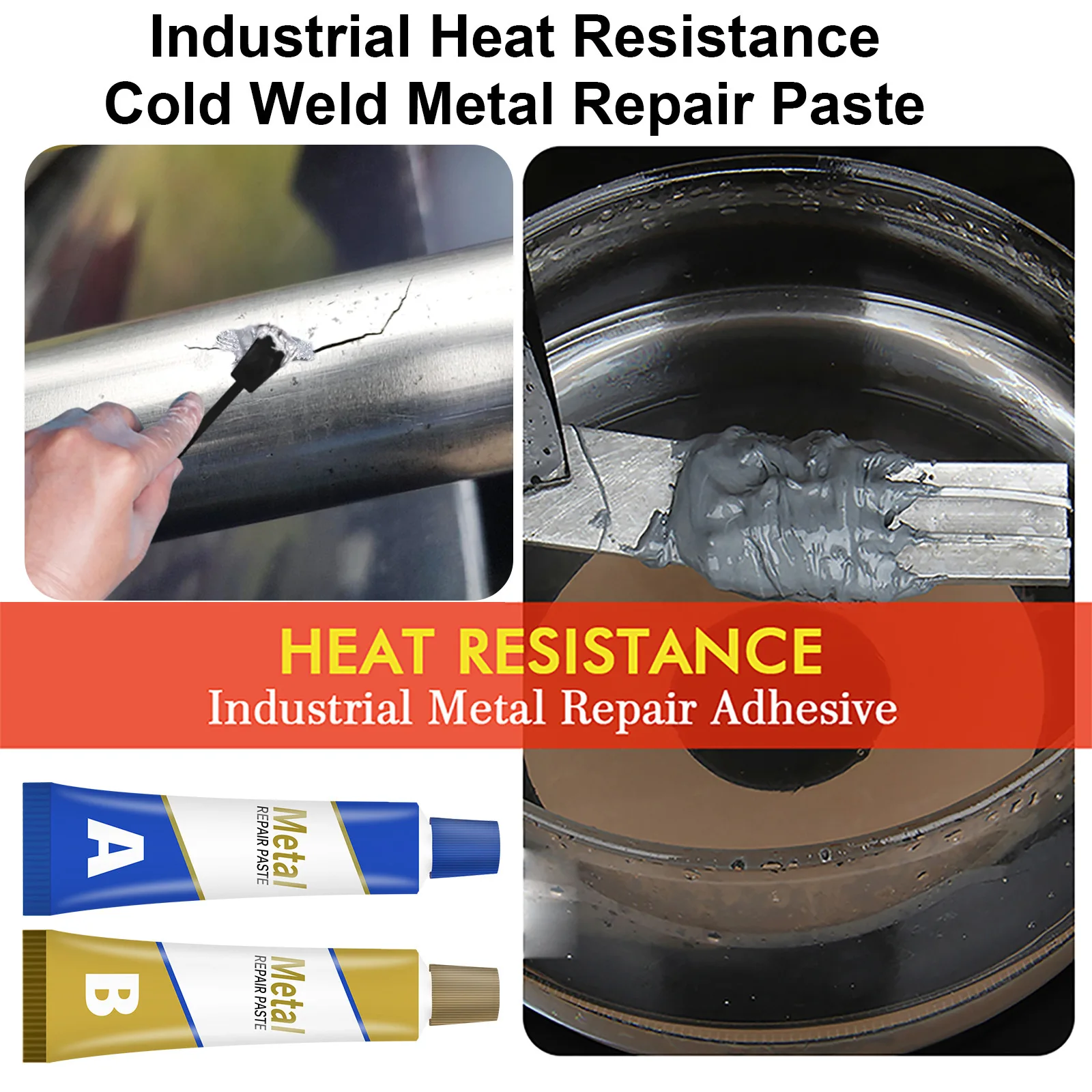 Heat Resistant Metal Glue, Metal Repair Glue Paste