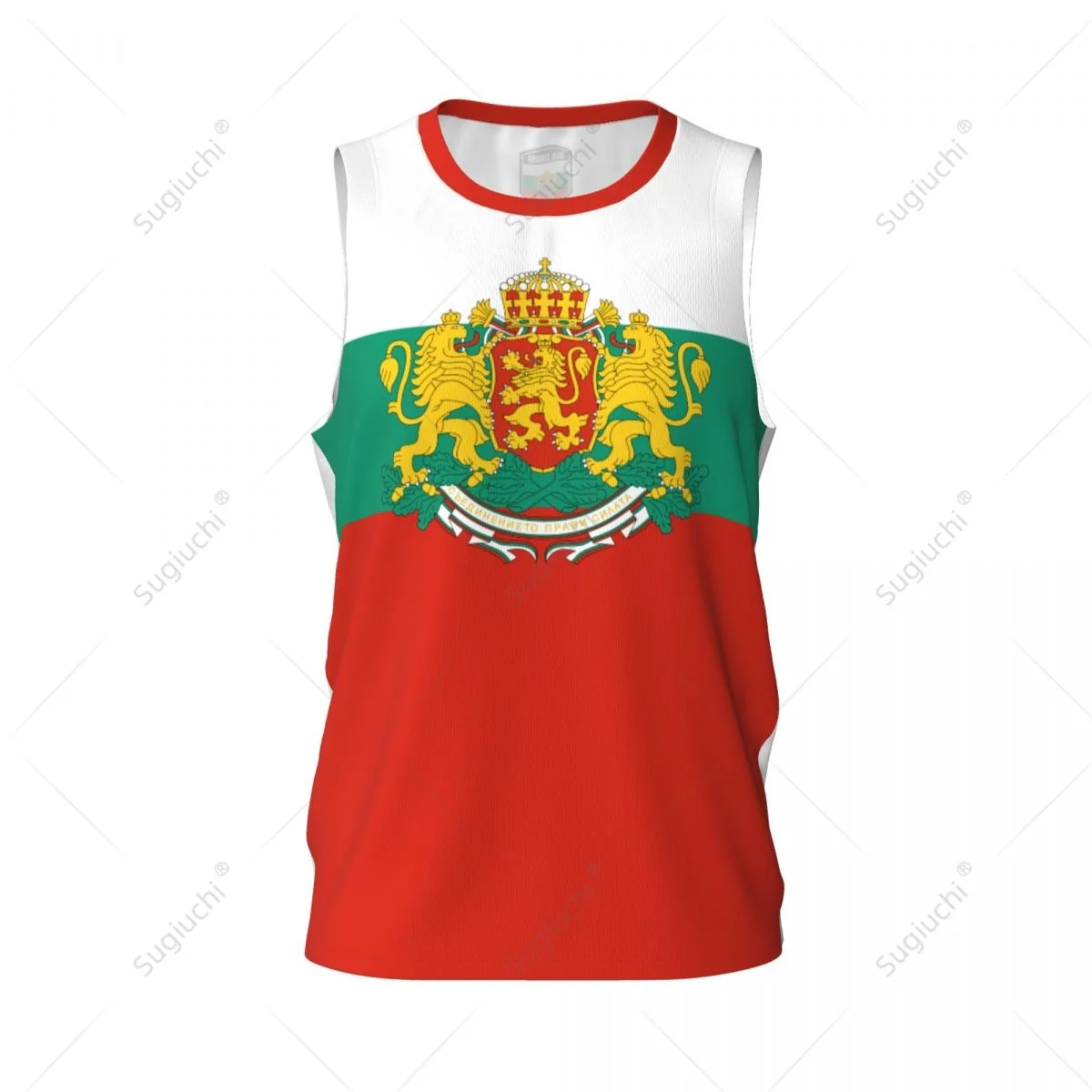 Bulgaria Flag Men Basketball Sports Running Fitness Multifunction Sleeveless tshirt Exclusive Name Nunber