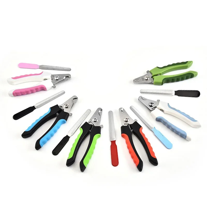 Pet Cat Dog Nail ClippersGrinder Stainless Steel Grooming Scissors Supplies for Professionals