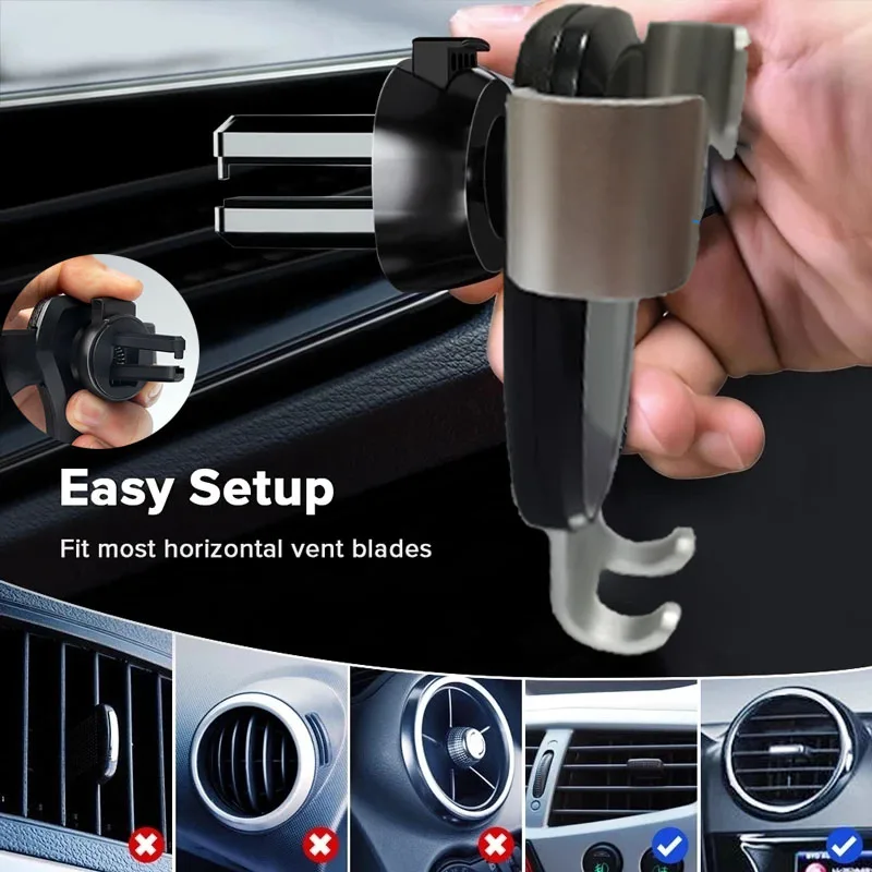 Car Mobile Cell Stand Fit for MG HS EHS PHEV Plug-in 2019~2023 Air Vent  Clip Cellphone Bracket Gravity Phone Holder Accessories