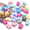 10Pcs Silicone Beads Cute Butterfly Bow Shape Food Grade Teether Beads DIY Pacifier Chain Necklace Accessories BPA Free 3