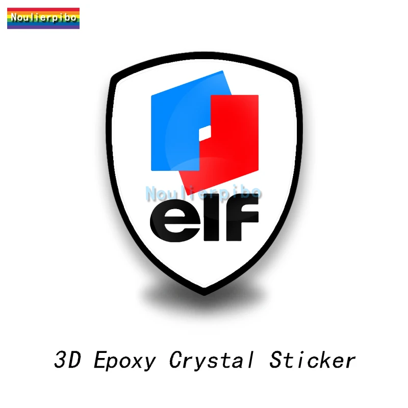 3D 스테레오 에폭시 돔 유연한 자동차 스티커 레이싱 오일 로고 ELF PVC 자동차 오토바이 헬멧 사무용품 노트북 비닐 데칼