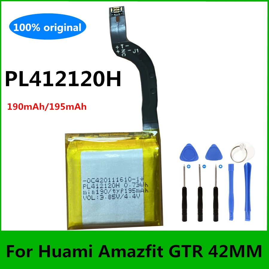 New Replacement 195mAh PL412120H Battery For Huami Amazfit GTR