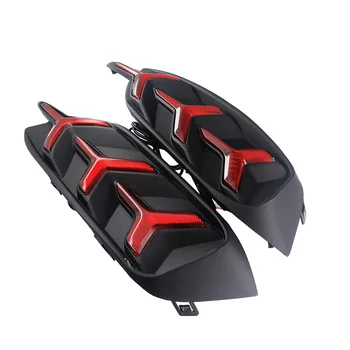 1 Pair Rear light For Honda Civic 2016 2017 2018 LED DRL Rear Bumper tail light Brake Lights turn Signal lamp reflector 1