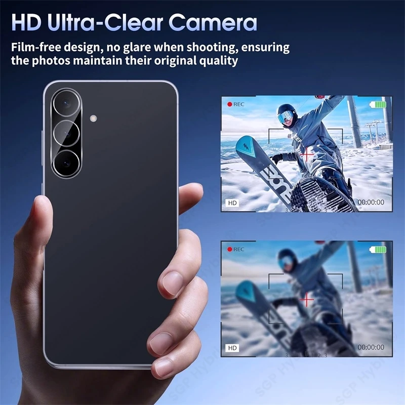 Premium 3D Curved Glass Camera Protective Case