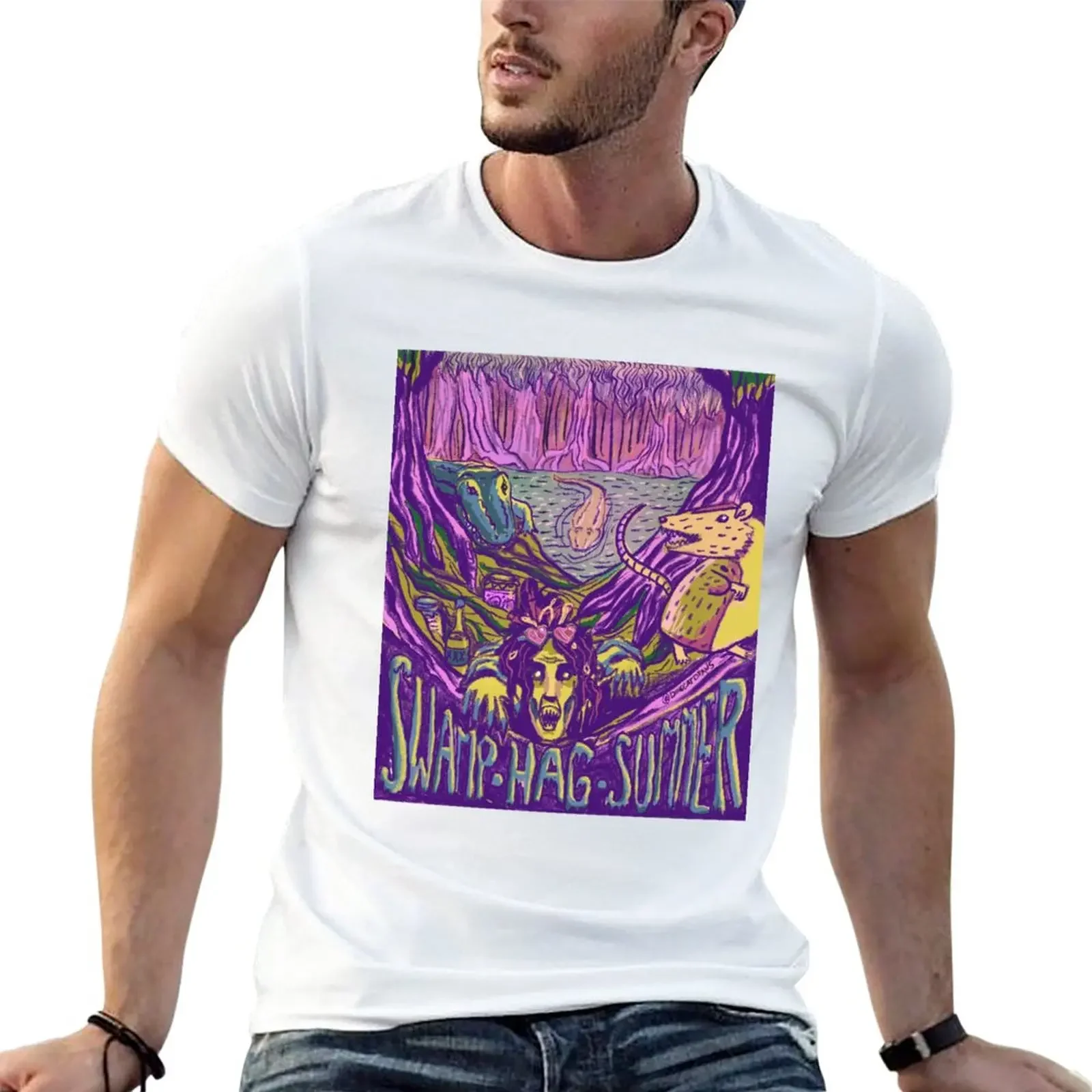 

Swamp Hag Summer T-Shirt boys whites heavyweights mens plain t shirts