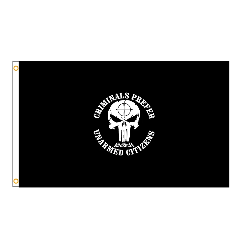 Flagland 90x150cm Criminals Prefer Unarmed Citizens Flag Flags
