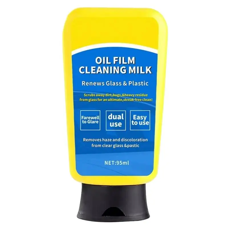 

Car Glass Cleaner Car Windshield Oil Film Cleaner Car Detailing Glass Film Removal Cream Water Spot & Oil Film Remover Polish &