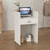 Standing Reception Room Tables, Small Reception Desk Counter Table, Retail Counter Reception Desk with Drawer Storage 3