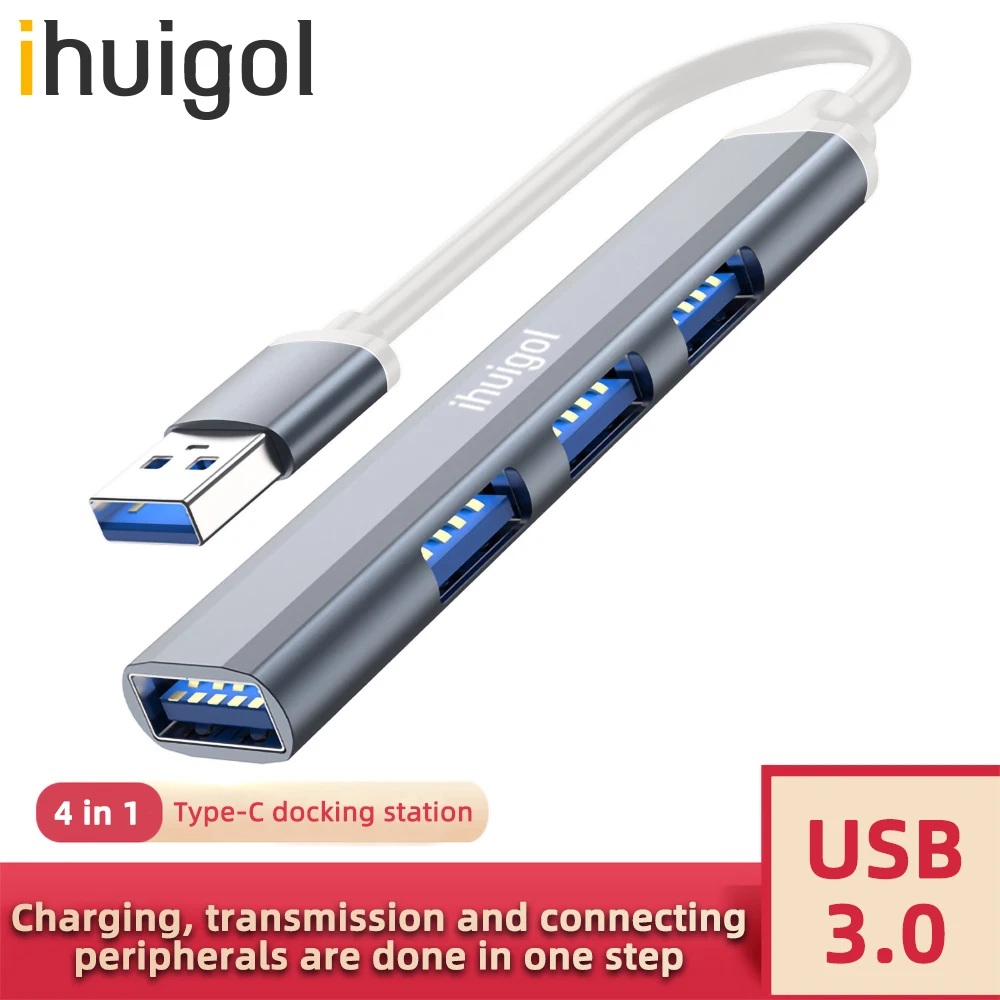 Разветвитель ihuigol с 4 USB-портами OTG адаптер 3 0 2 для Macbook Pro 13 15 Air ПК планшета ноутбука