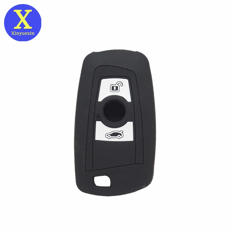 Xinyuexin силиконовый чехол для ключей от машины BMW 1 2 4 5 6 серии E90 E92 E93 3 кнопки