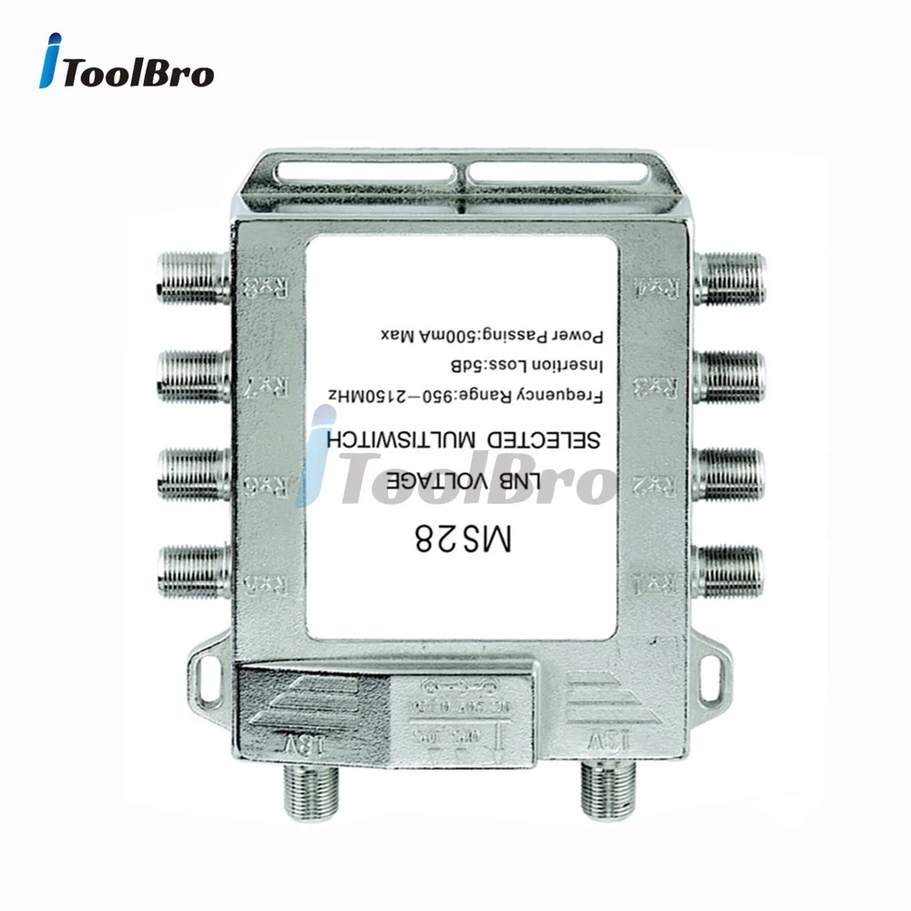 2입력 8출력 위성스위치 LNB 전압 선택 멀티스위치 분배기 950-2150MHz 13V 18V (중국 위