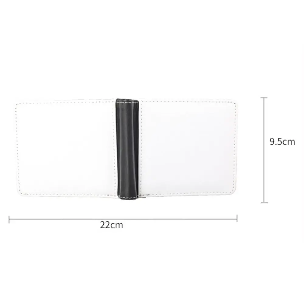 Leather 3 fold small unisex wallet, Sublimation Blank