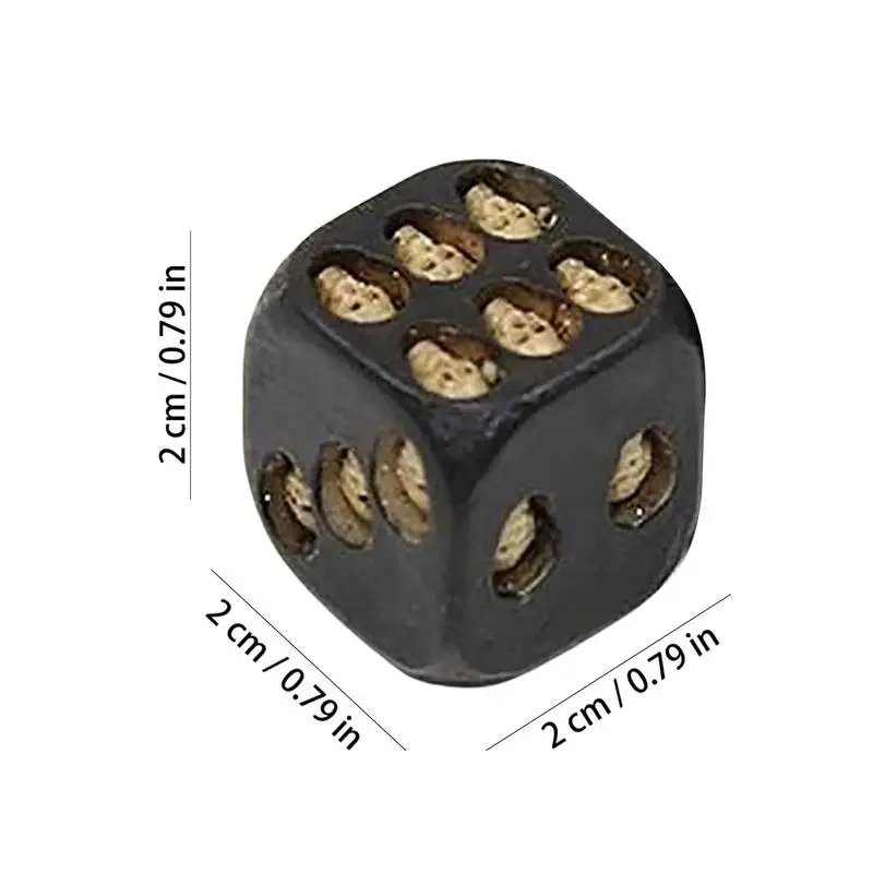 Black Skull Dice 1/5Pcs Skull Dice Cube Dice Halloween Dice Table Ornament Vintage Skeleton Dice For Halloween Board Games Poker 6