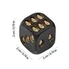 Black Skull Dice 1/5Pcs Skull Dice Cube Dice Halloween Dice Table Ornament Vintage Skeleton Dice For Halloween Board Games Poker 6