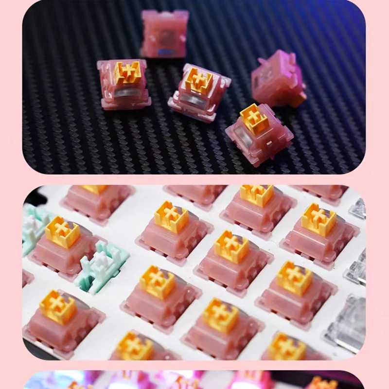 Peach Magnetic Silent Switch Linear Free Setting Pre Travel For