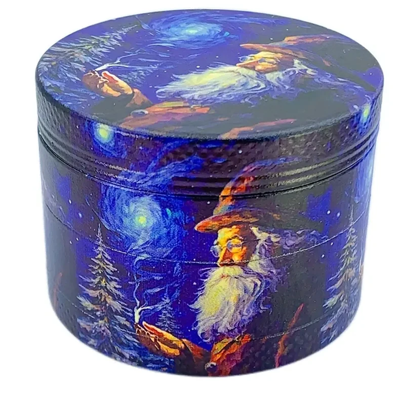 50mm Christmas Series Blue Match Santa Claus Tobacco Grinder Spice Grinding Tools Cigarette Herbal Grinder Smoking Accessories