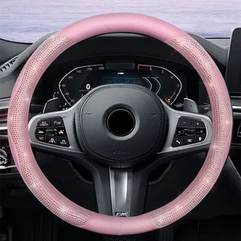 Sparkling Diamond Steering Wheel Cover 1