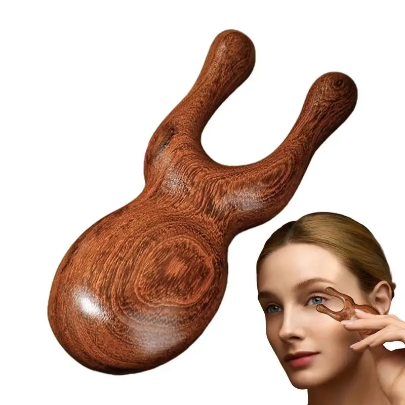 Little Frog Massager Wooden Self Care Facial Reflexology Hand Self-Massage For Head Neck And Back Wood Massage Tools