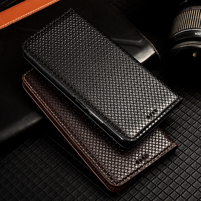 Genuine Luxury Leather Magnetic Flip Phone Case For OPPO Realme 2 3 5 6 Pro 3i 5i 5s 6i 6S Business Wallet Cover