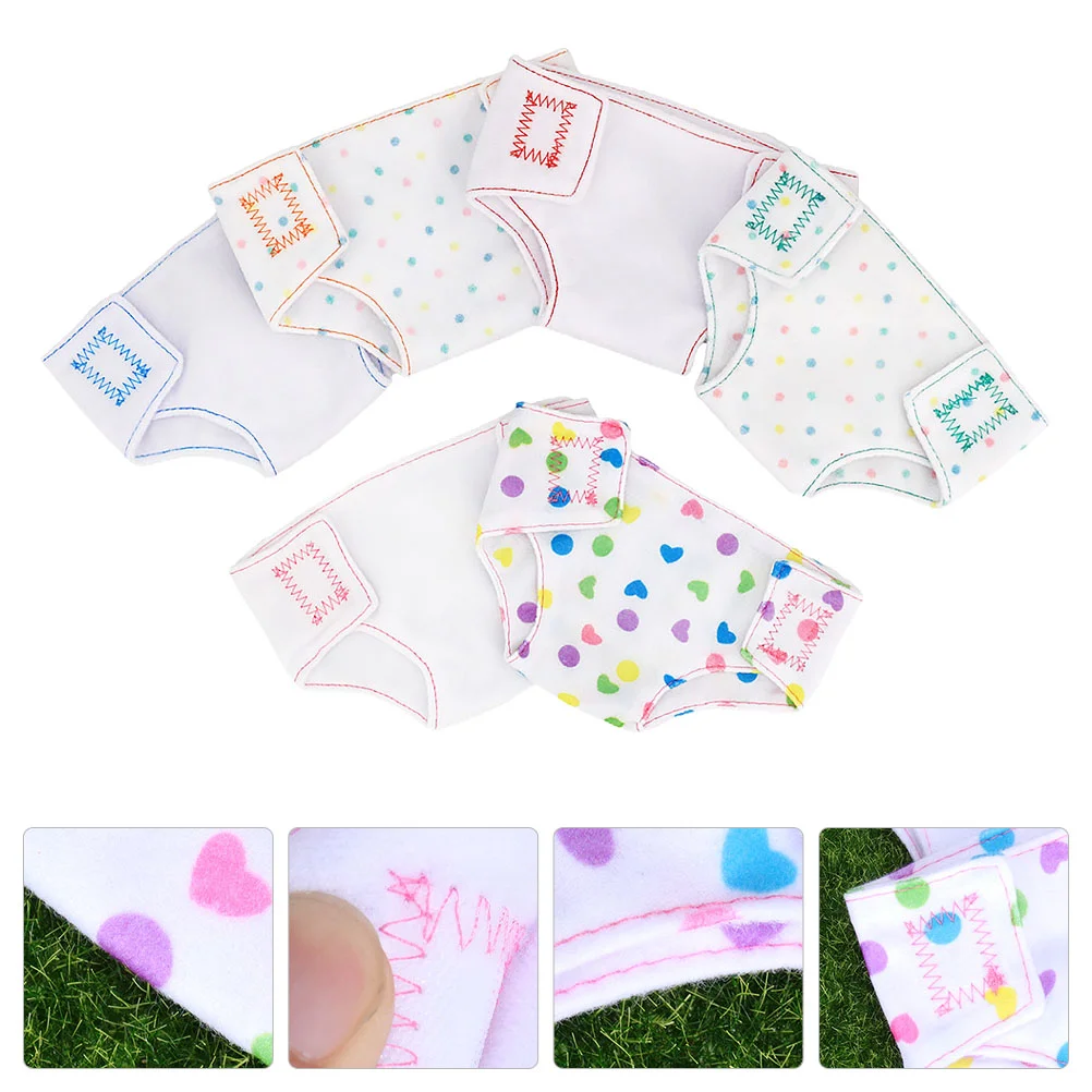 

Baby Doll Diapers Mini Underwear Changing Pants Baby Doll Nappies Dollhouse Accessories Girls Pretend Play Toys